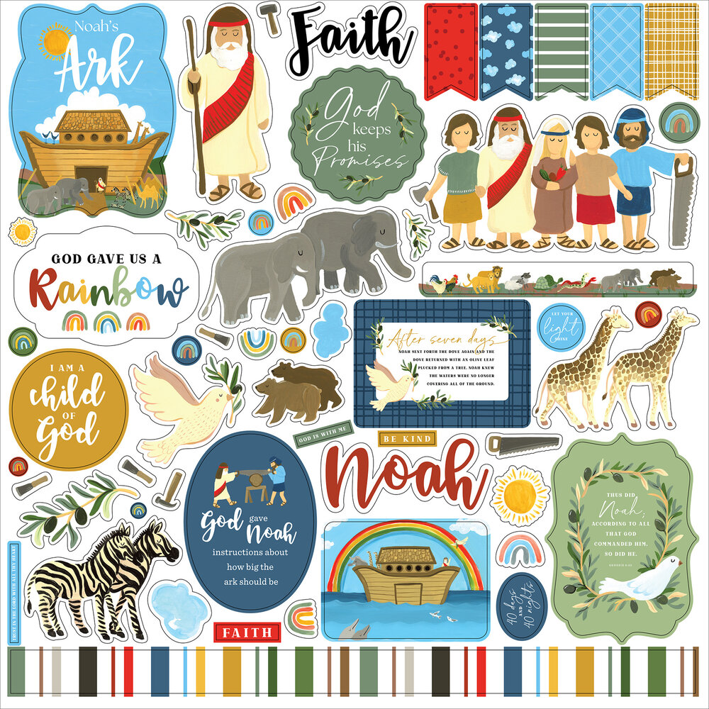 Echo Park Bible Stories: Noah's Ark Element Sticker (315014)
