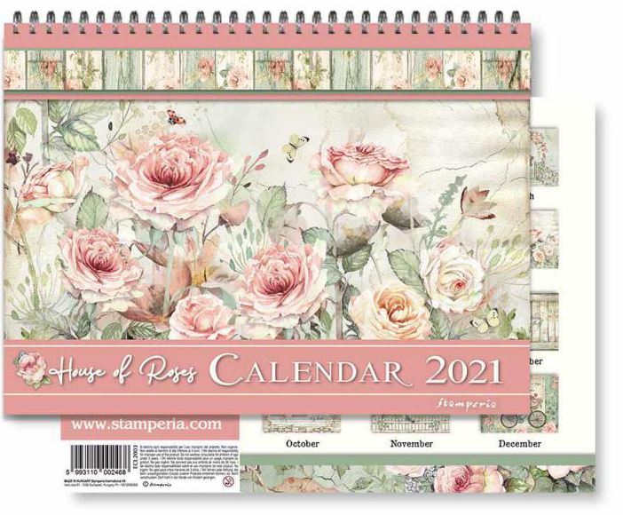 SALE - Stamperia 2021 Calendar  - HOUSE OF ROSES