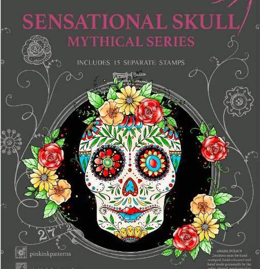 Pink Ink Design Stamps -  Sensational Skull (15 Stamps)
